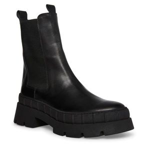 Steve Madden Barclay Black Leather Boot